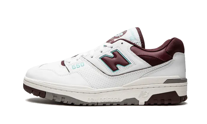 New Balance 550 Burgundy Cyan