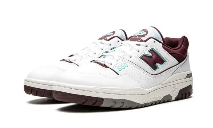 New Balance 550 Burgundy Cyan