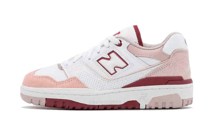 New Balance 550 White Scarlet Pink (W)