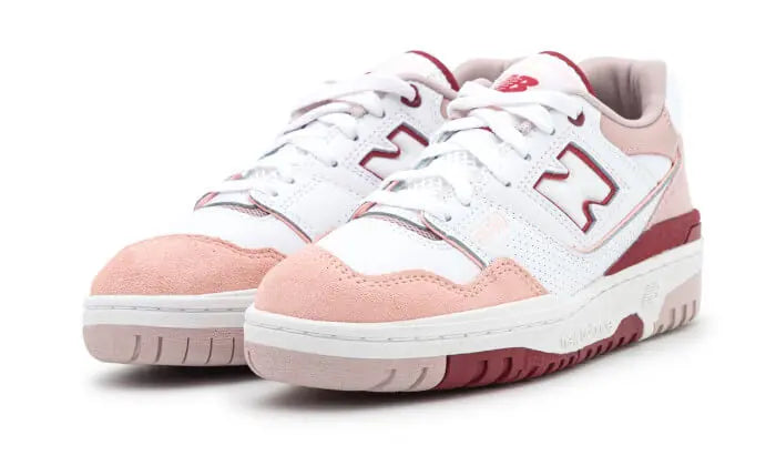 New Balance 550 White Scarlet Pink (W)