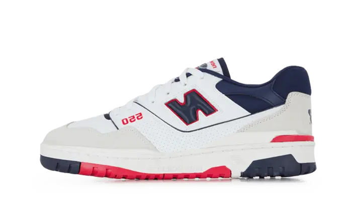 New Balance 550 Premium White Navy Red