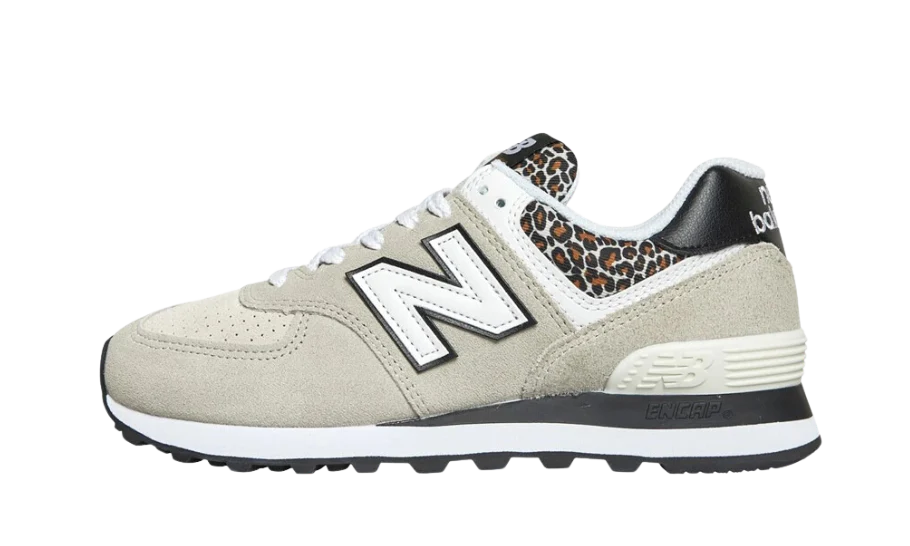 New Balance 574 Leopard Print Grey Black (W)