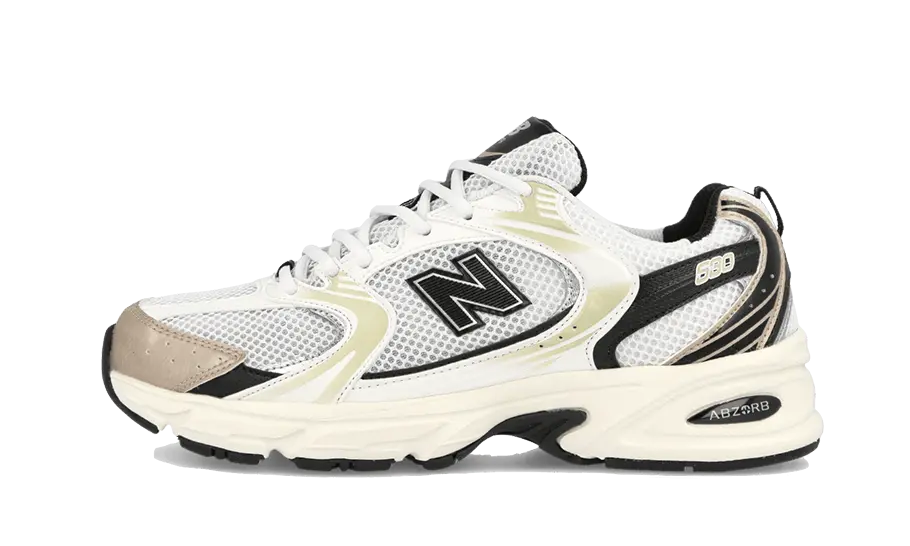 New Balance 530 White Light Gold Metallic