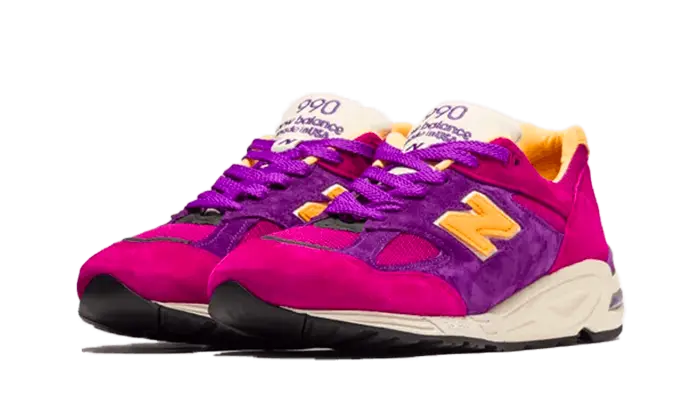 New Balance 990v2 Made in USA Teddy Santis Purple Yellow